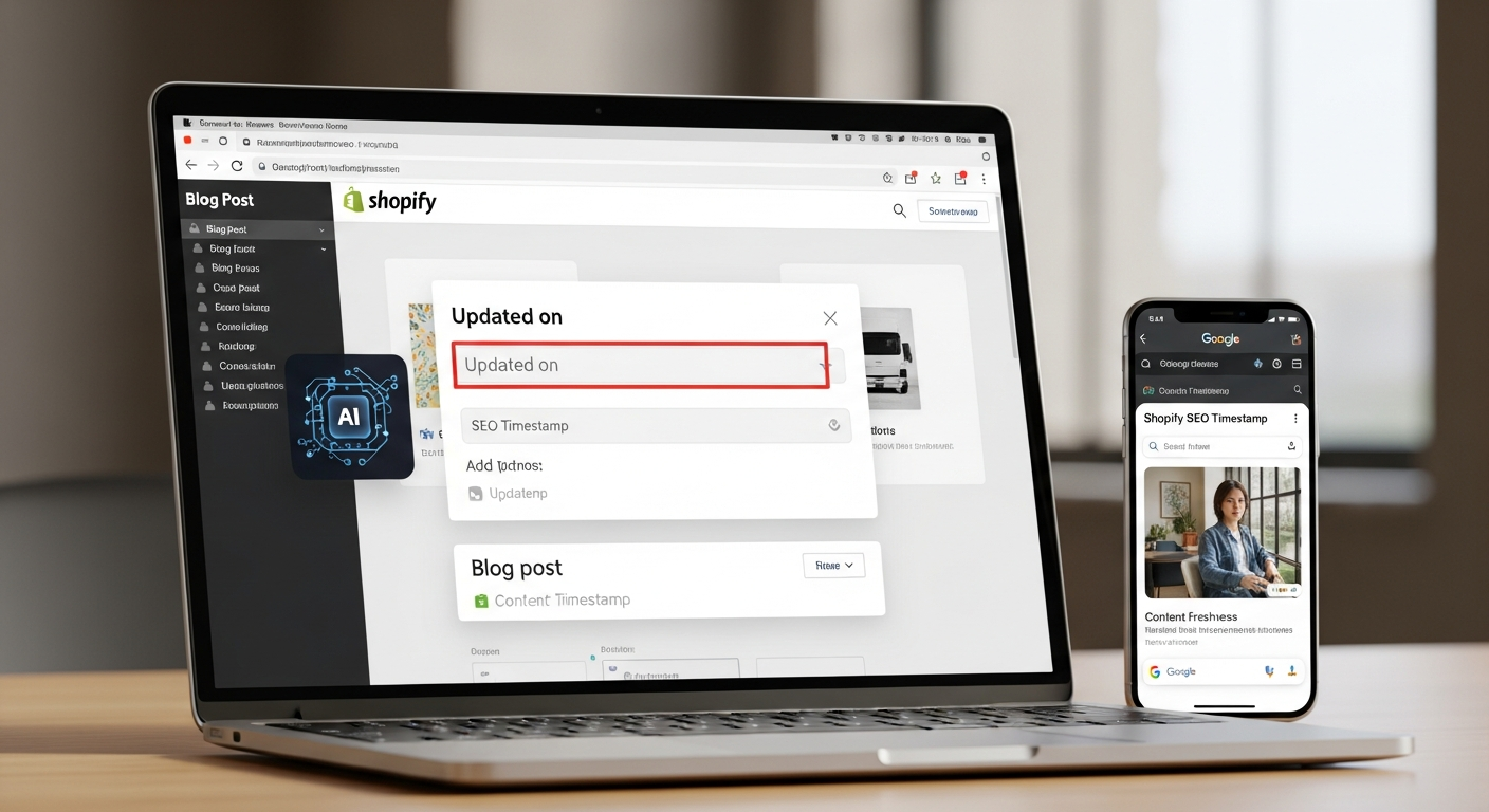 Featured image for: How to Add Updated on Timestamp to Shopify: Improve Shopify Store Rankings with Content Freshness