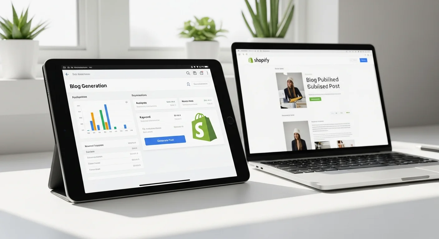 Featured image for: Best AI Blog Generator for Shopify: Increase Shopify Store Traffic with SEO Optimized Blog Posts