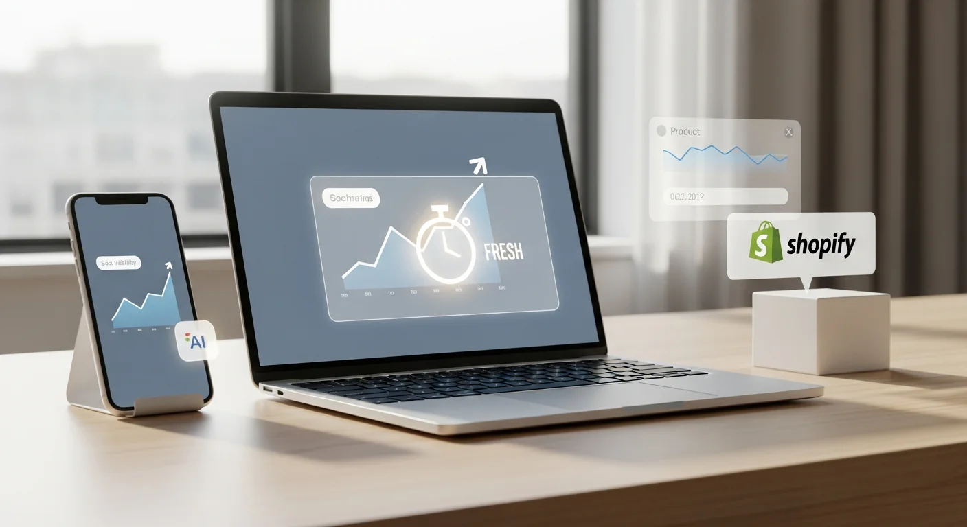 Featured image for: SEO Content Freshness: How to Use Shopify Product Timestamps to Improve Search Rankings and AI Visibility