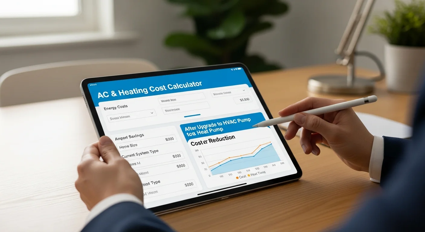 AC and Heating Cost Calculator: Estimating Your Energy Efficient HVAC Upgrade Costs and Heat Pump Savings