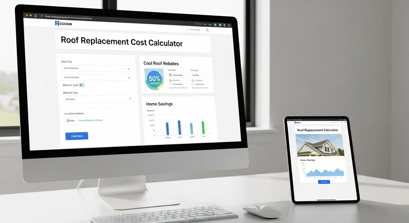 Featured image for: Roof Replacement Cost Calculator: Maximize Your Cool Roof Rebates and Home Savings