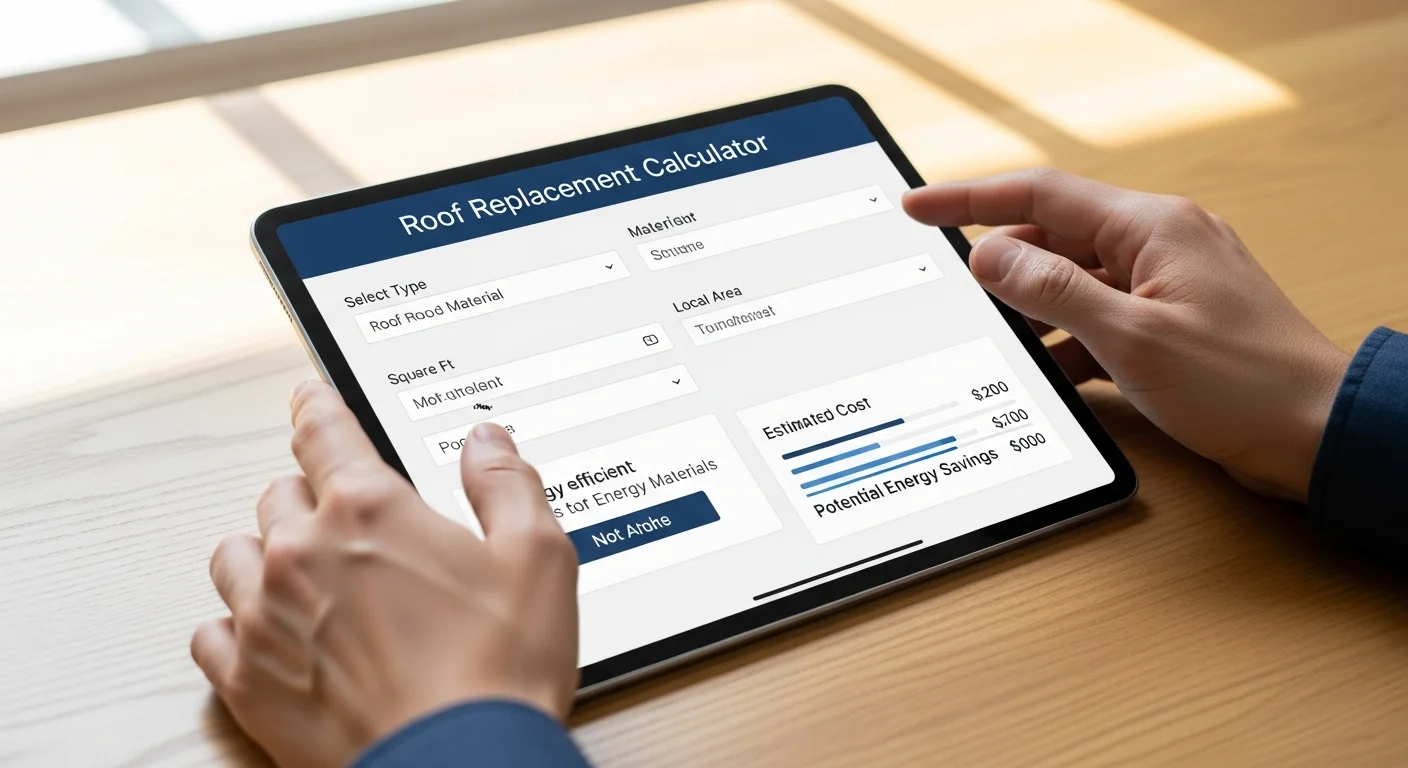 Roof Replacement Cost Calculator: Finding Local Estimates and Energy Savings