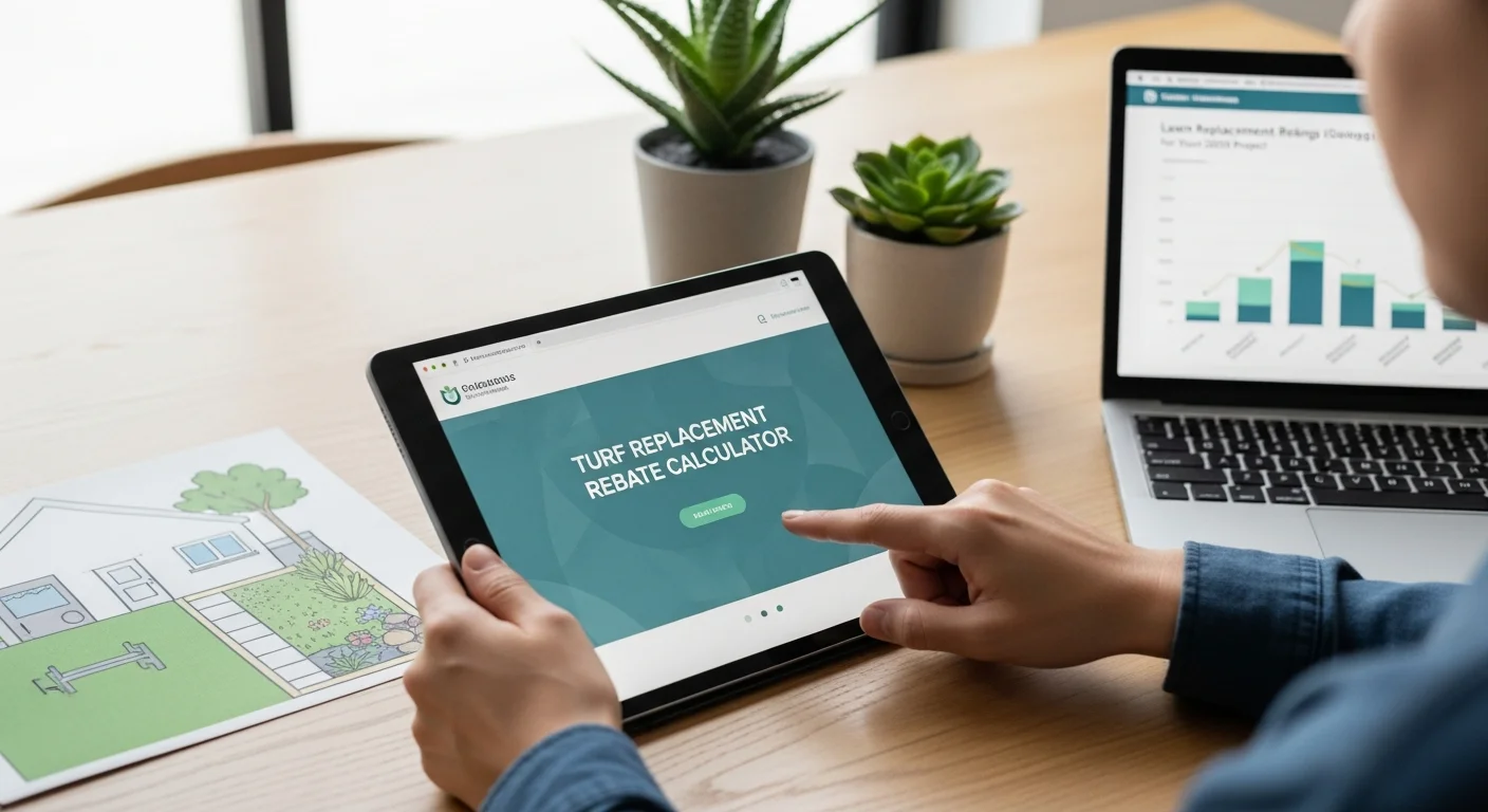 Lawn Replacement Savings: Using a Turf Replacement Rebate Calculator for Your 2026 Project