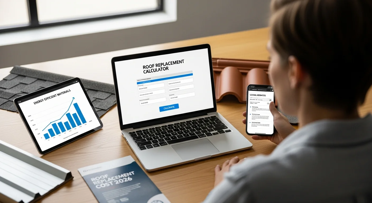 Roof Replacement Cost 2026: Energy Efficient Materials and Local Rebates