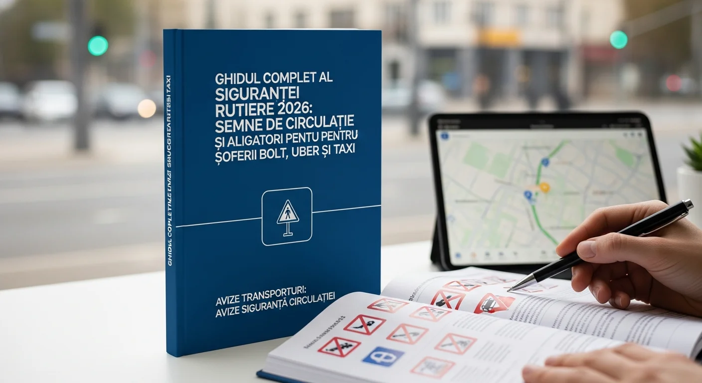 Ghidul Complet al Siguranței Rutiere 2026: Semne de Circulație și Avize Obligatorii pentru Șoferii Bolt, Uber și Taxi