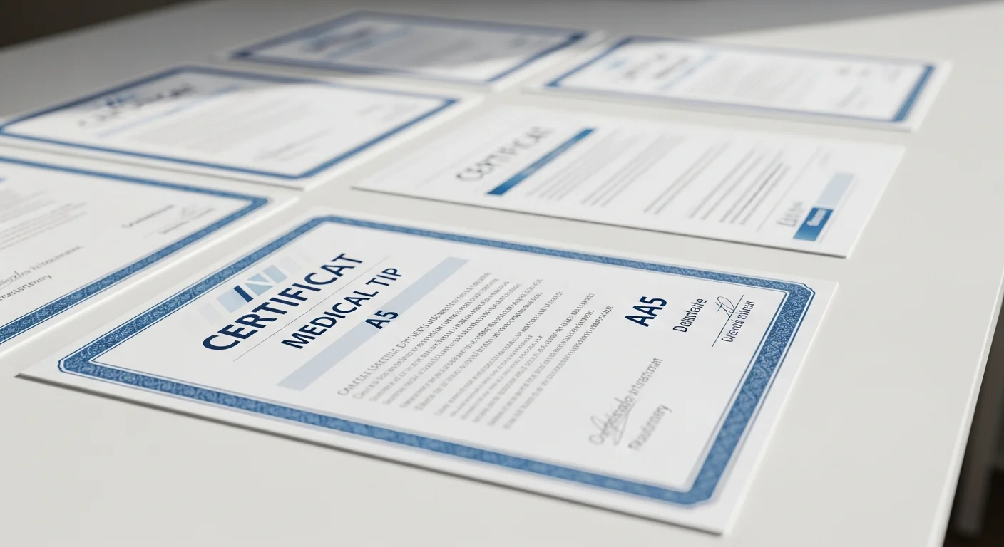 certificat medical a5 - Certificat Medical pentru Asistenți și Medici: Ghid Complet pentru Avizarea în 2026