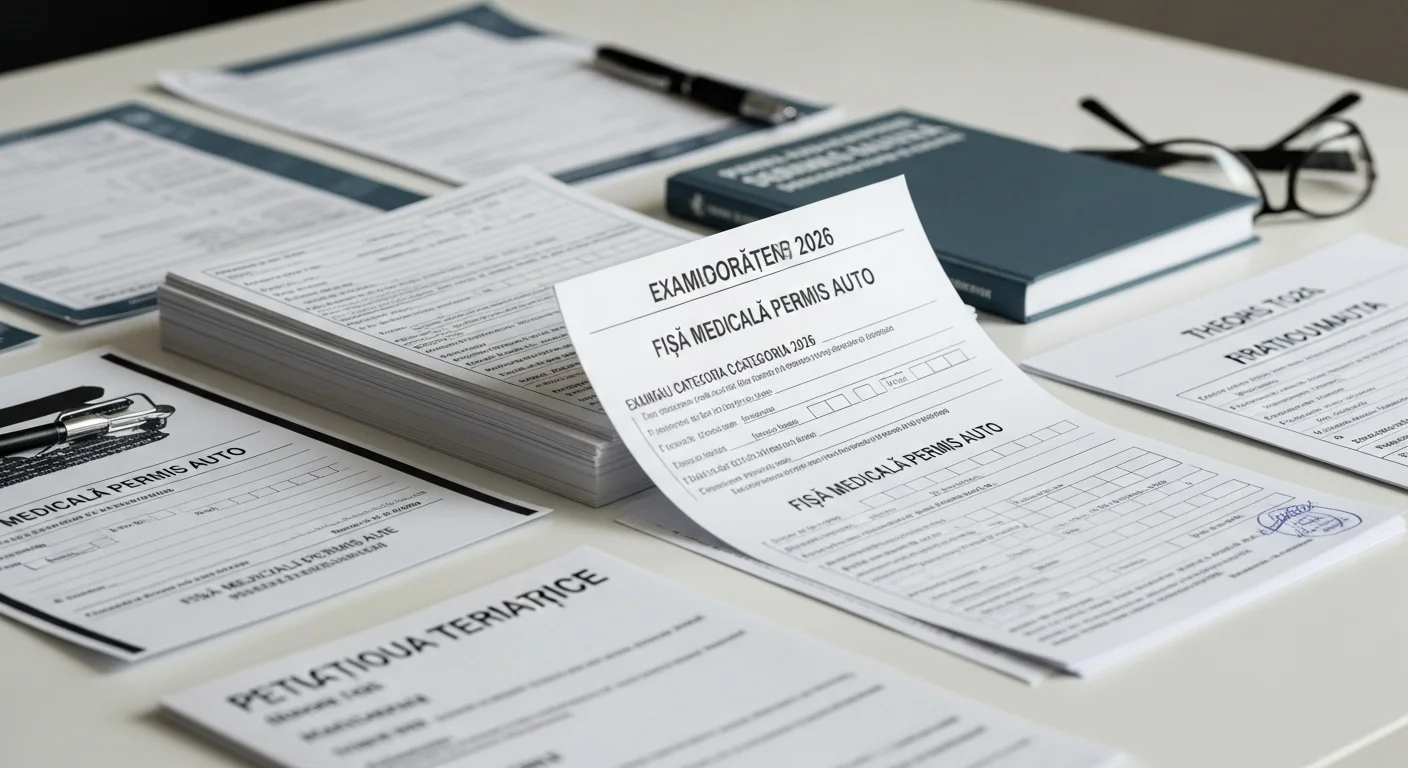 Ghid Complet pentru Fișa Medicală Permis Auto și Pregătirea pentru Examenul Categoria C în 2026