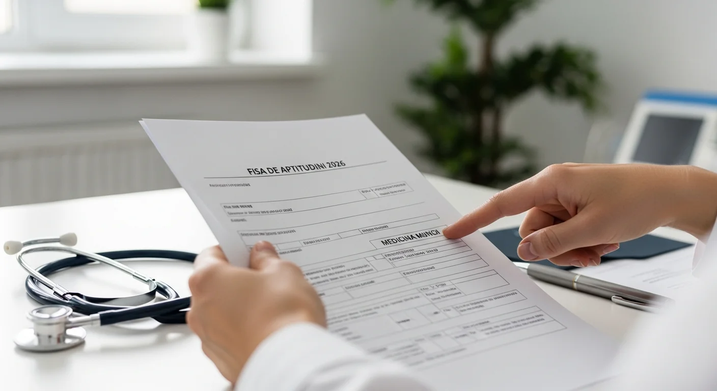 Fișa de Aptitudini în 2026: Ghid Complet pentru Controlul Medical Periodic și la Angajare