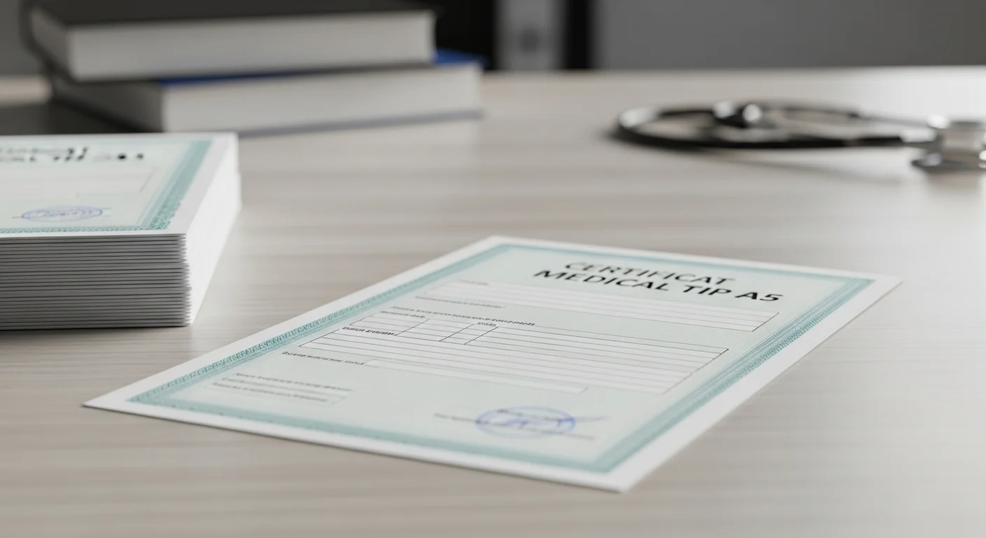 certificat a 5 - Certificat Medical Tip A5: Ghidul Esențial pentru Asistenți Medicali și Medici în 2026