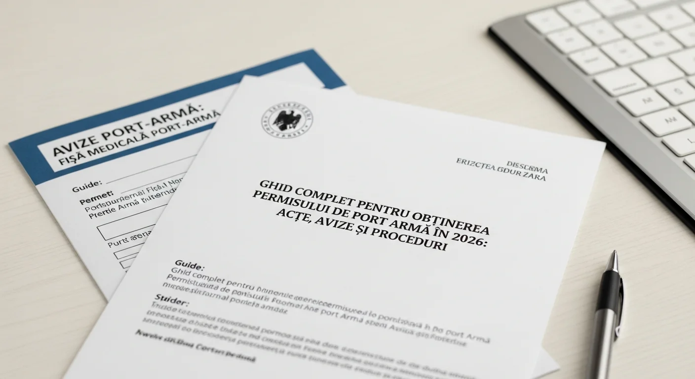 Ghid Complet pentru Obținerea Permisului de Port Armă în 2026: Acte, Avize și Proceduri