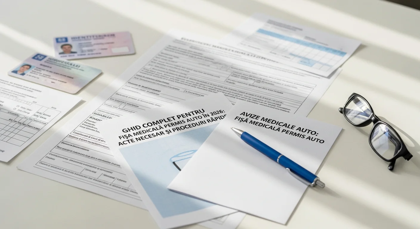 chestionare 13 din 15 categoria b - Ghid Complet pentru Fișa Medicală Permis Auto în 2026: Acte Necesar și Proceduri Rapide