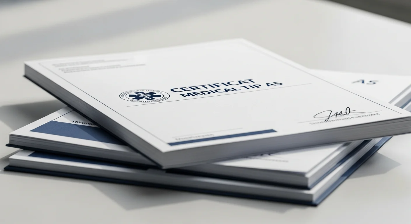 certificat medical a5 - Ghid Documente OAMGMAMR 2026: Obținerea Certificatului Medical pentru Asistenți și Medici