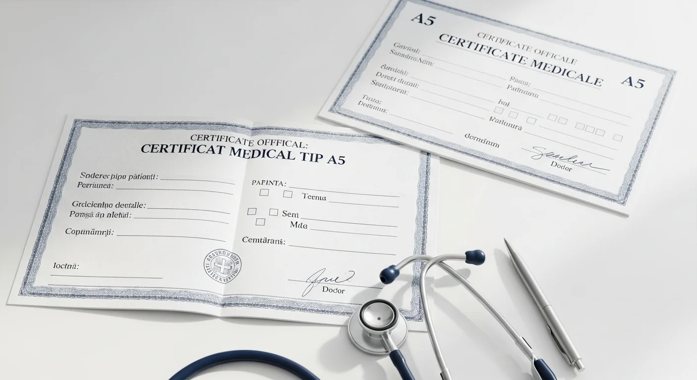 Certificat Medical Tip A5: Ghid Complet pentru Documentele Necesare Asistenților și Medicilor în 2026
