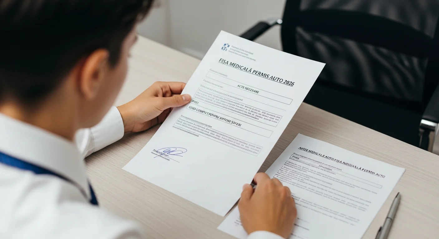 scoli de soferi - Fișa Medicală Permis Auto 2026: Acte Necesare, Preț și Ghid Complet pentru Viitorii Șoferi