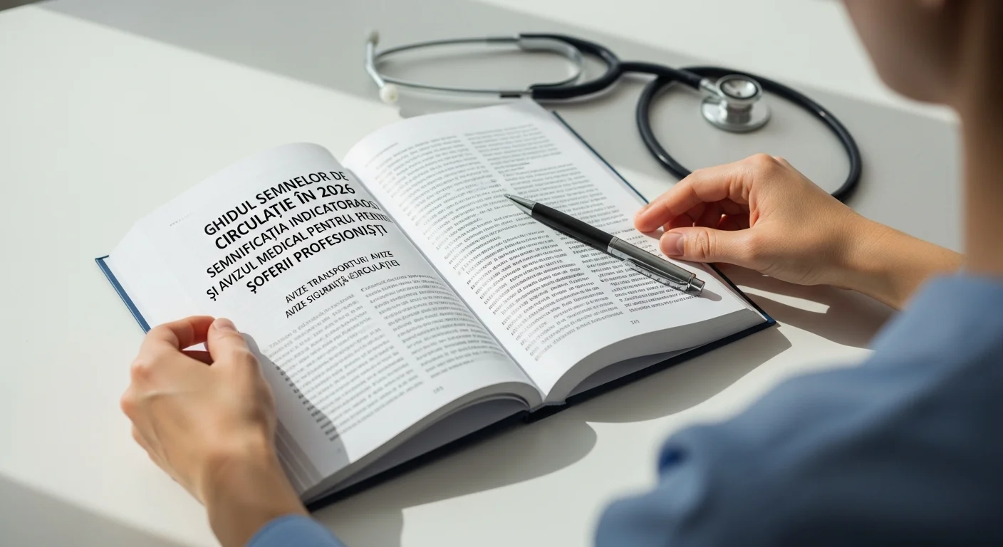 Ghidul Semnelor de Circulație în 2026: Semnificația Indicatoarelor și Avizul Medical pentru Șoferii Profesioniști