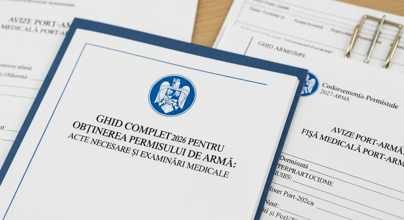 port-armă - Ghid Complet 2026 pentru Obținerea Permisului de Armă: Acte Necesare și Examinări Medicale