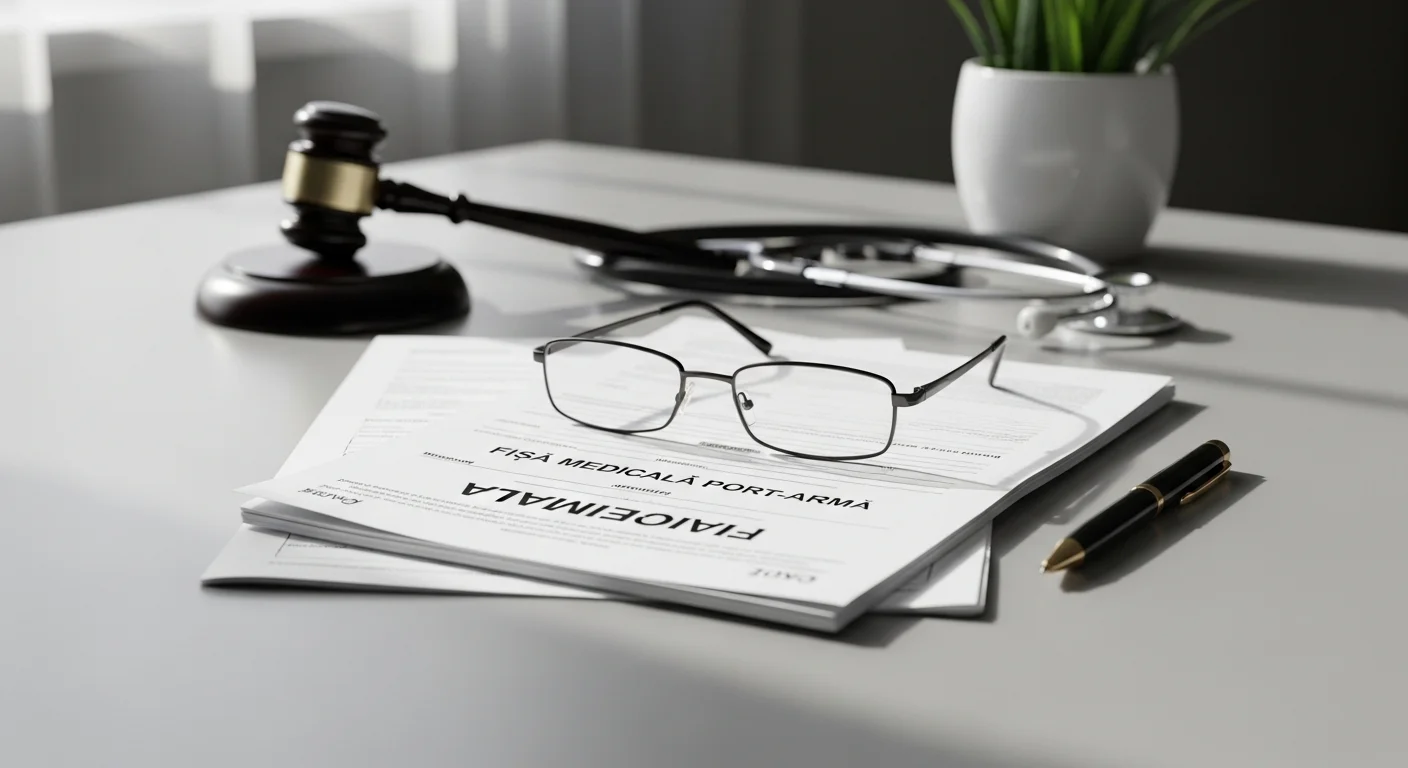 fișă medicală - Ghid Complet pentru Permis Port Armă în 2026: Acte Necesare și Procedura de Avizare Medicală