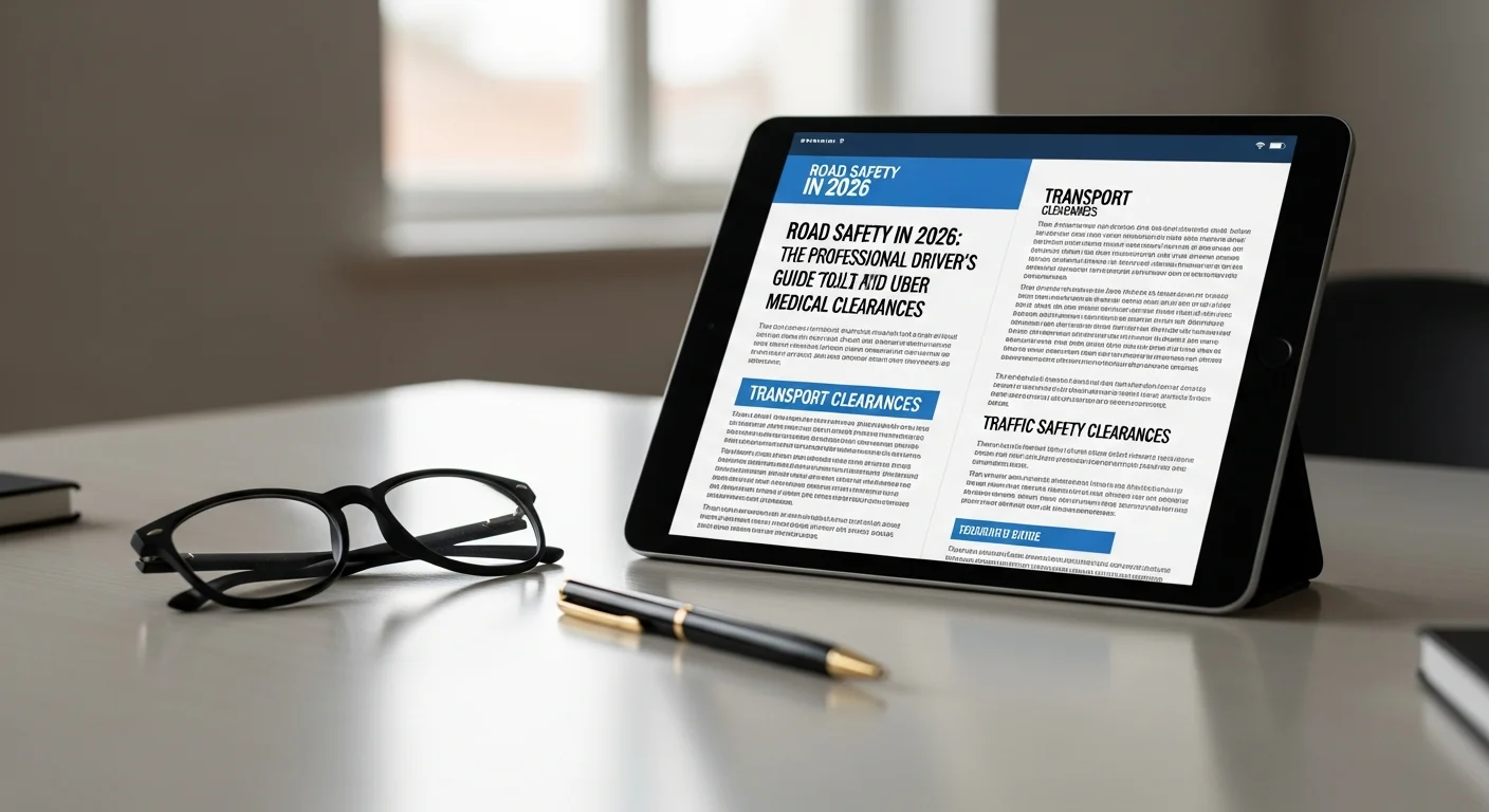 Siguranța Rutieră în 2026: Ghidul Șoferului Profesionist pentru Aviz Medical Bolt și Uber