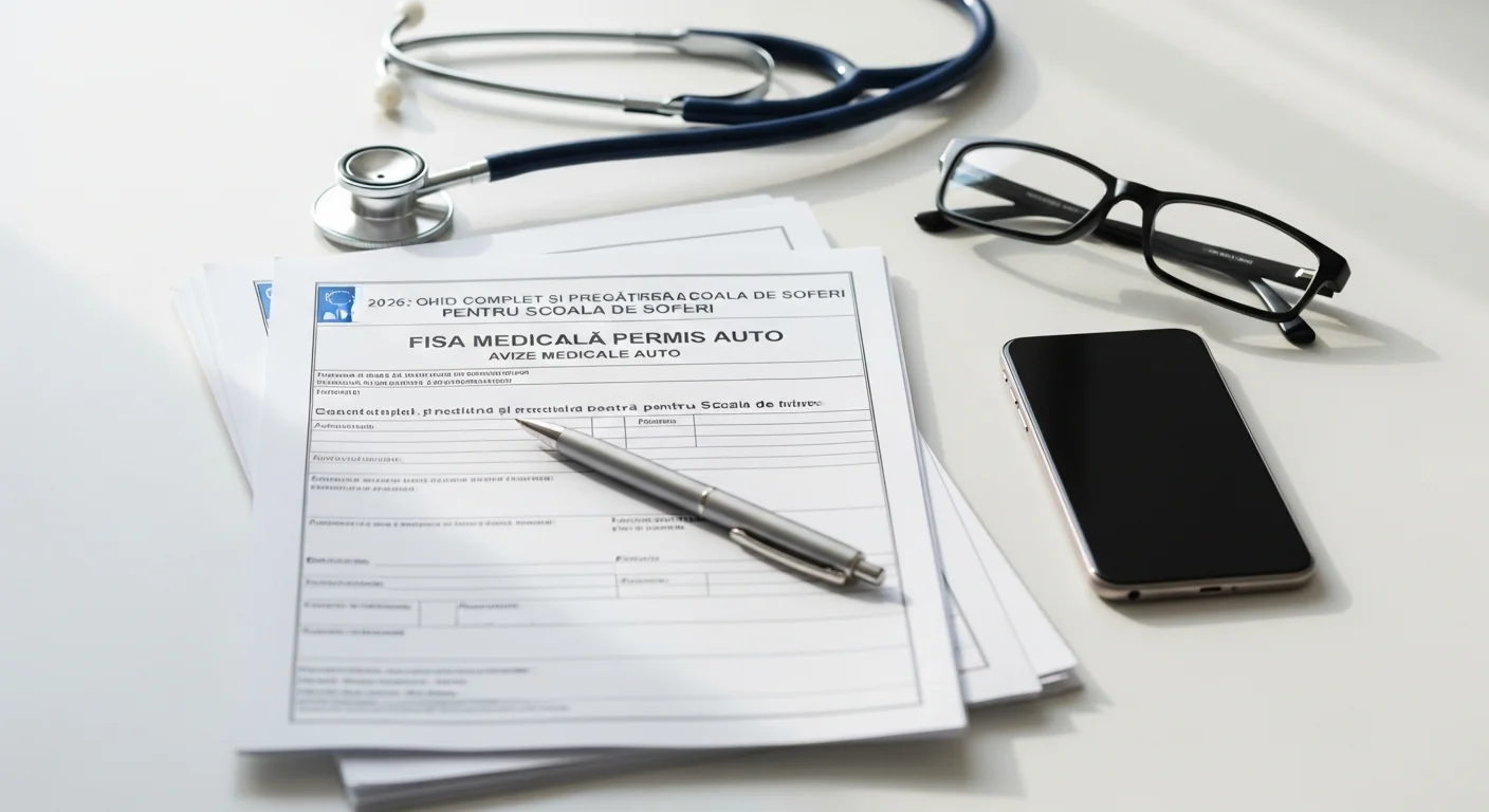 Fișă Medicală Permis Auto și Strategii de Succes pentru Examenul Rutier în Primăvara 2026