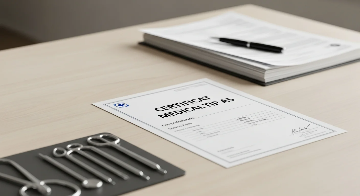 certificat medical a5 - Ghid Complet pentru Obținerea unui Certificat Medical Tip A5: Acte Necesare pentru Asistenți Medicali și Medici în 2026