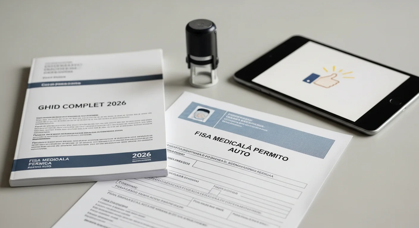 Ghid Complet 2026: Cum Obții Fisa Medicală Permis Auto și Succesul la Examen