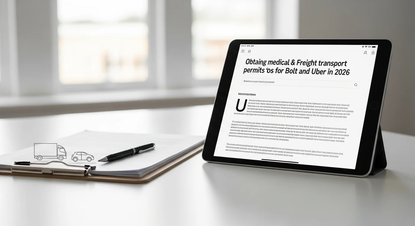 Aviz Bolt și Uber în 2026: Ghid Complet pentru Obținerea Avizului Medical și de Transport Marfă