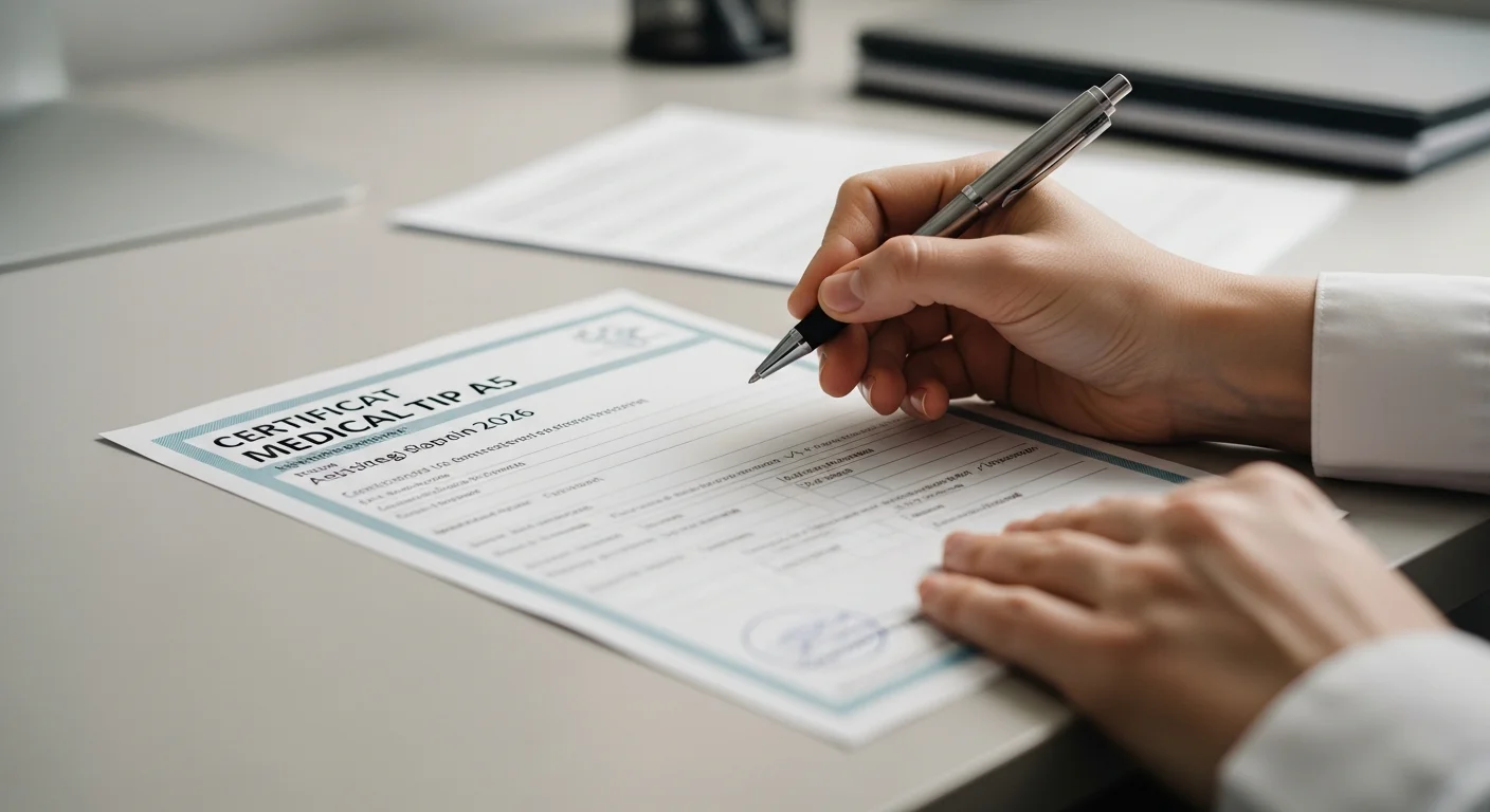 certificat a5 - Ghid Complet pentru Obținerea unui Certificat Medical Tip A5 pentru Asistenți și Medici în 2026