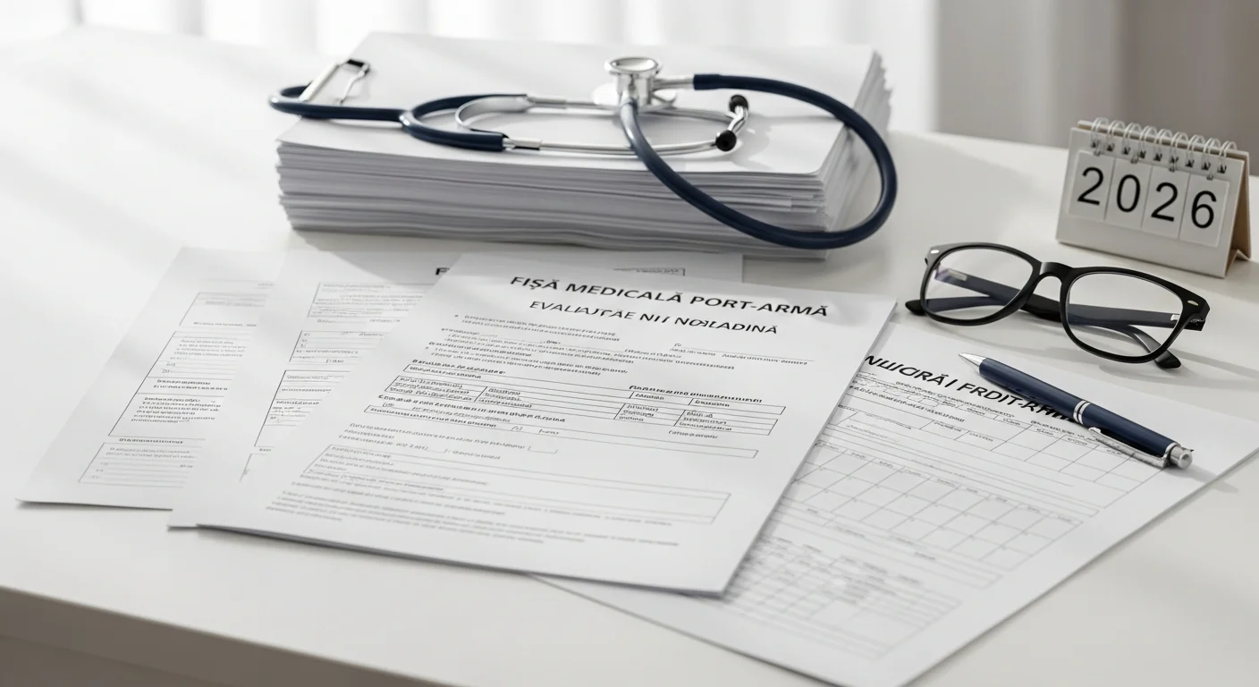 fișa medicală auto - Ghid Complet 2026: Obținerea unui Permis Port Armă și Importanța unui Aviz Medical Arma