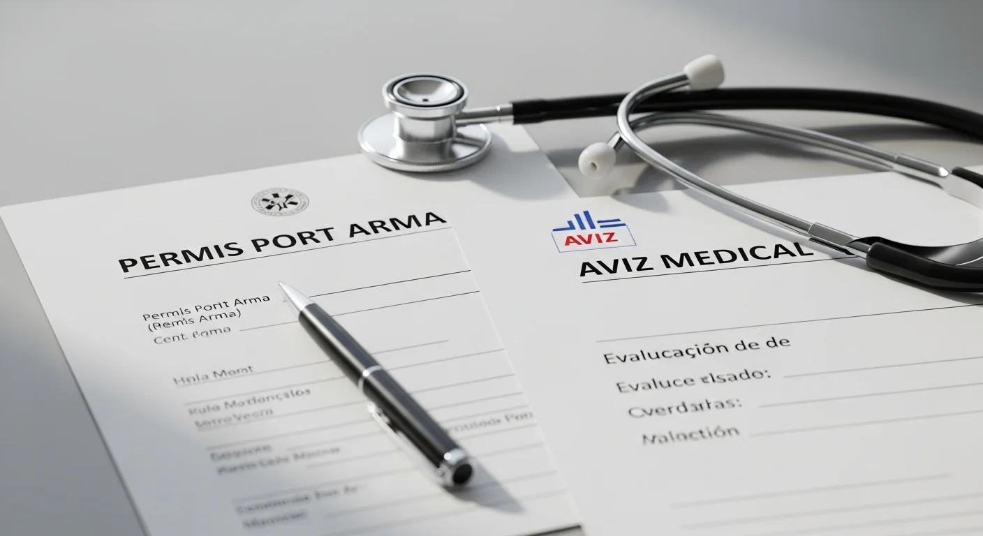 fișa medicală auto - Permis Port Arma și Avizul Medical în 2026: Tot ce Trebuie să Știi pentru Siguranța Ta