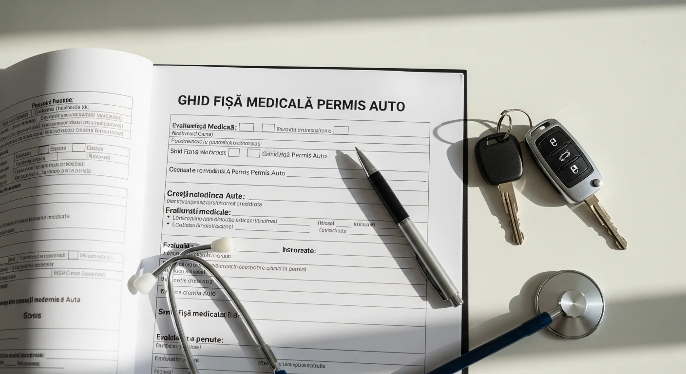 Ghid Fișă Medicală Permis Auto 2026: Tot ce trebuie să știi despre un aviz medical auto rapid
