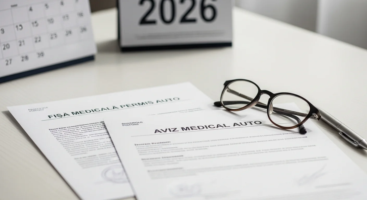 Fișă Medicală Permis Auto și Aviz Medical Auto: Tot ce trebuie să știi pentru reînnoire în 2026