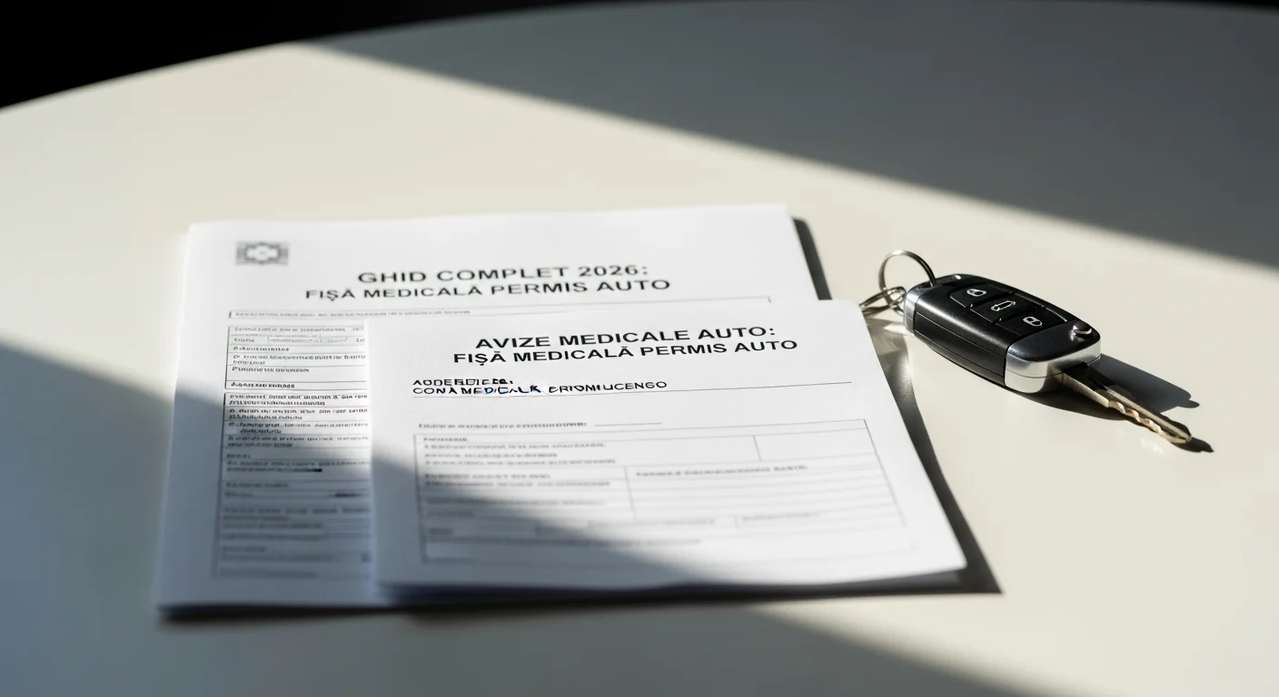 Ghid Complet 2026: Fisa Medical Permis Auto și Procedura de Recuperare a Carnetului