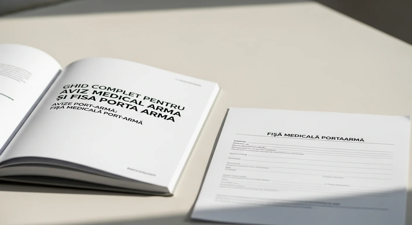 port-armă - Permis Port Arma 2026: Ghid Complet pentru Aviz Medical Arma și Fisa Porta Arma