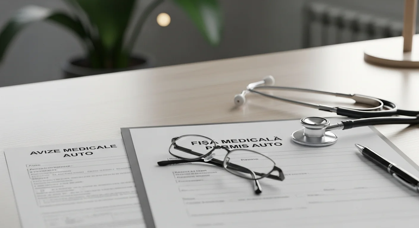taxa permis auto - Fisa Medicala Permis Auto în 2026: Ghid Complet pentru Aviz Medical Auto și Taxe