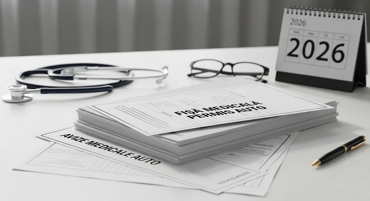 chestionar auto categoria c - Ghid Complet 2026: Obținerea unei Fișe Medicale Permis Auto și Pregătirea pentru Categoria C