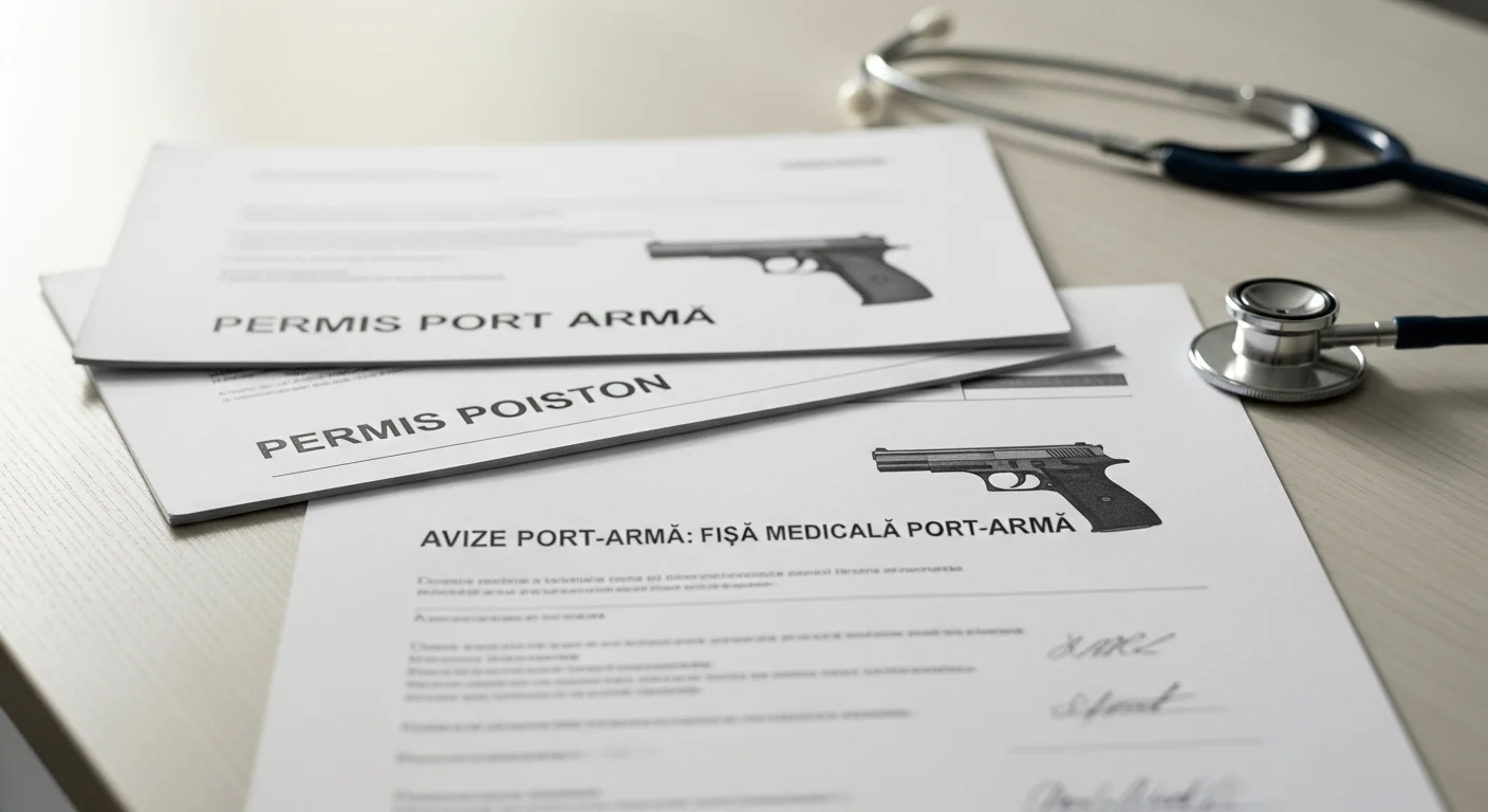 port-armă - Permis Port Arma și Permis Pistol: Ghid Complet pentru Obținerea Avizului Medical în 2026