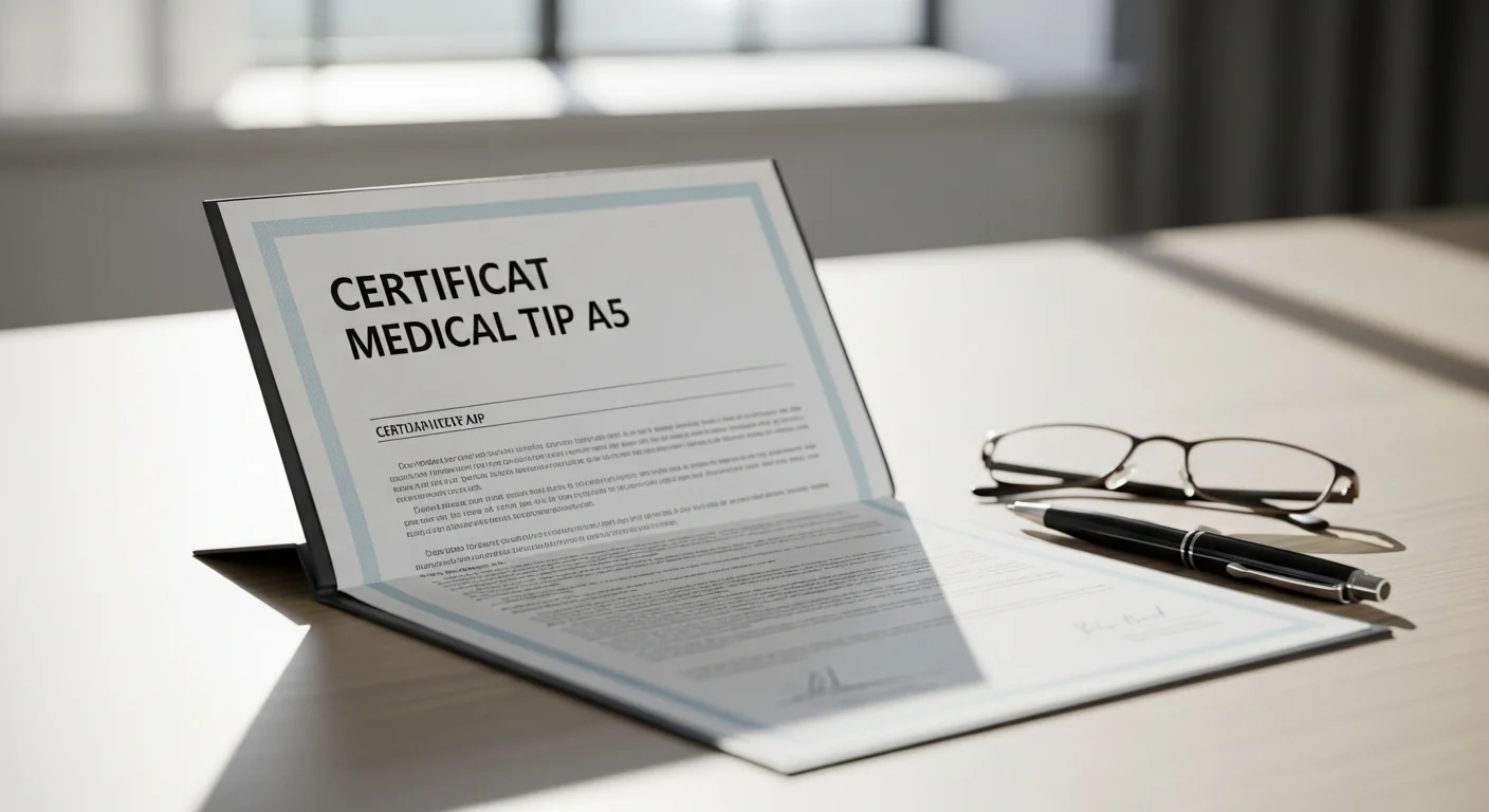 certificat a5 - Ghidul Complet pentru Certificat Medical Tip A5: Proceduri și Reglementări în 2026